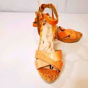 SAM and LIBBY Wedge Platform Sandal